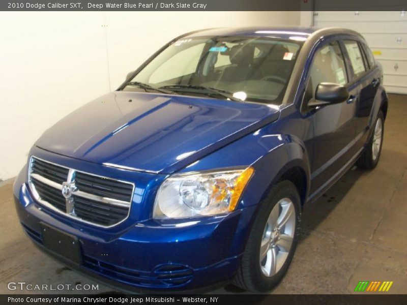 Deep Water Blue Pearl / Dark Slate Gray 2010 Dodge Caliber SXT