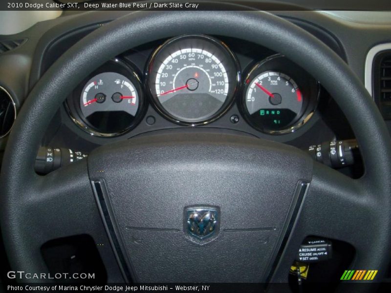Deep Water Blue Pearl / Dark Slate Gray 2010 Dodge Caliber SXT