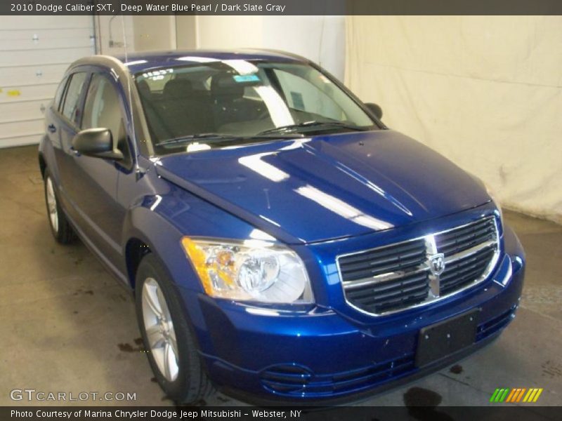 Deep Water Blue Pearl / Dark Slate Gray 2010 Dodge Caliber SXT