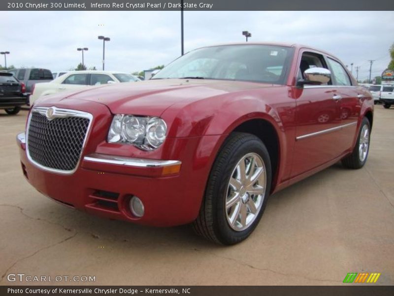 Inferno Red Crystal Pearl / Dark Slate Gray 2010 Chrysler 300 Limited