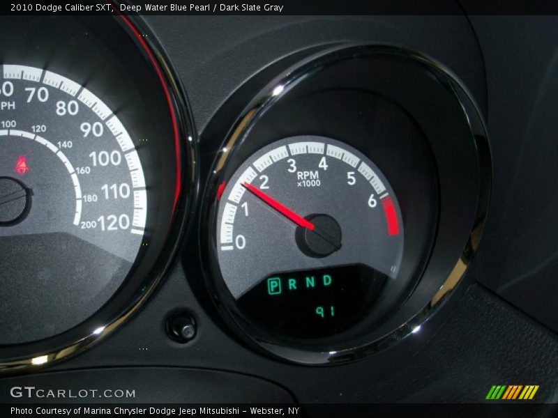 Deep Water Blue Pearl / Dark Slate Gray 2010 Dodge Caliber SXT