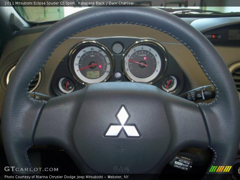 Kalapana Black / Dark Charcoal 2011 Mitsubishi Eclipse Spyder GS Sport