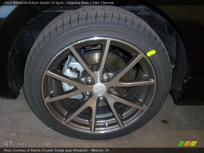 Kalapana Black / Dark Charcoal 2011 Mitsubishi Eclipse Spyder GS Sport