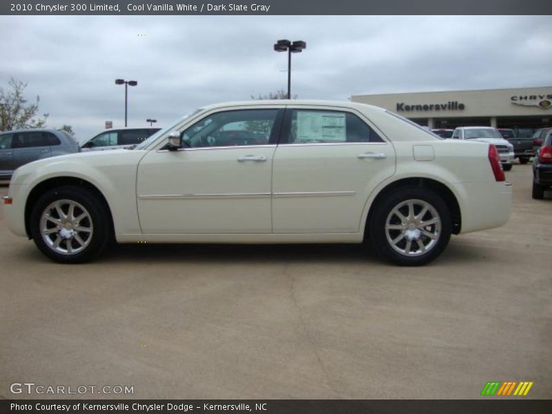 Cool Vanilla White / Dark Slate Gray 2010 Chrysler 300 Limited