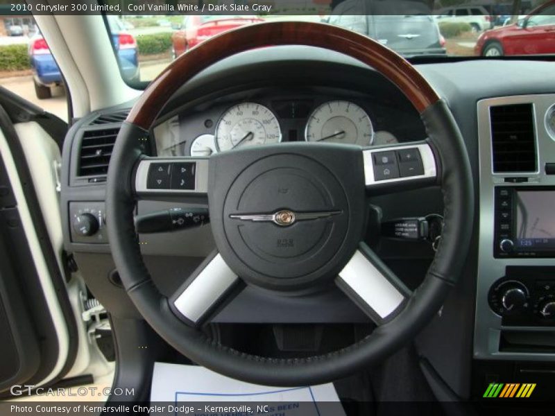 Cool Vanilla White / Dark Slate Gray 2010 Chrysler 300 Limited
