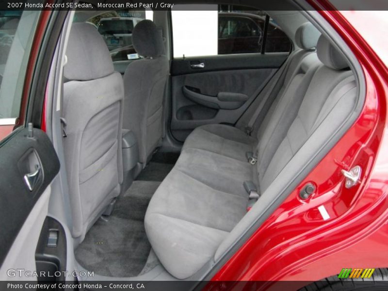 Moroccan Red Pearl / Gray 2007 Honda Accord SE Sedan