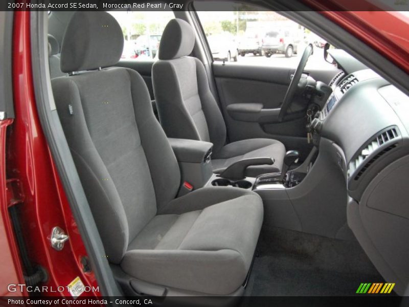 Moroccan Red Pearl / Gray 2007 Honda Accord SE Sedan