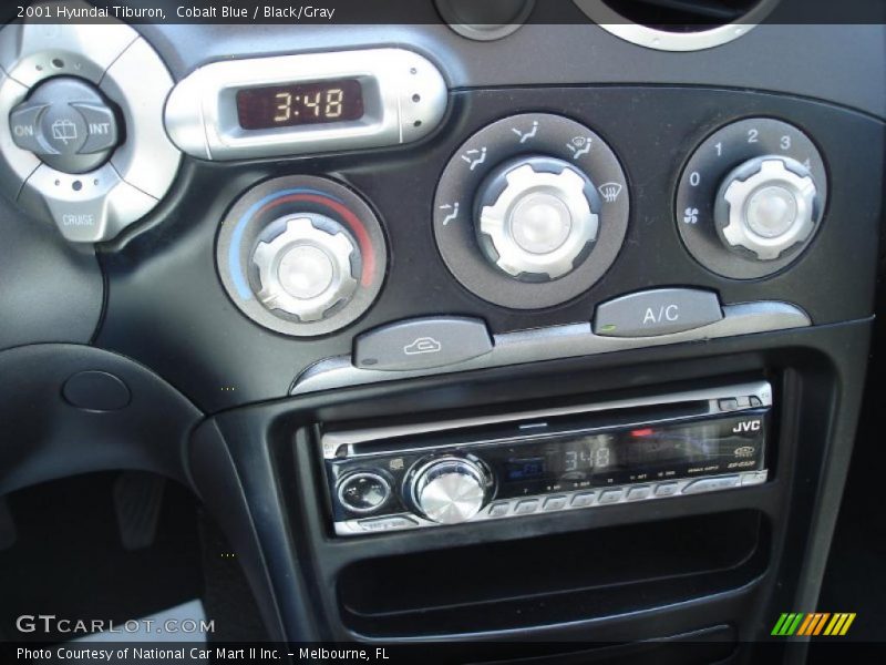 Cobalt Blue / Black/Gray 2001 Hyundai Tiburon