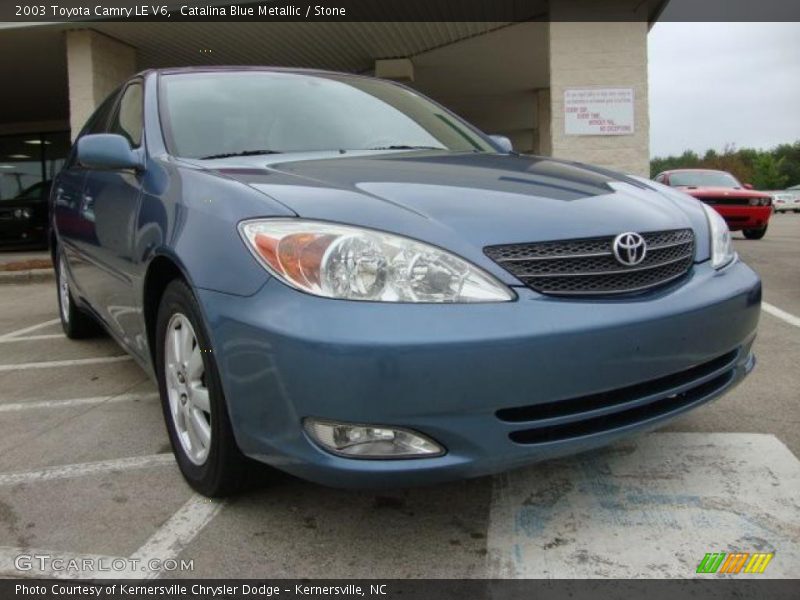 Catalina Blue Metallic / Stone 2003 Toyota Camry LE V6