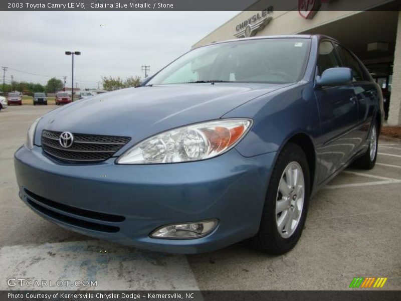Catalina Blue Metallic / Stone 2003 Toyota Camry LE V6