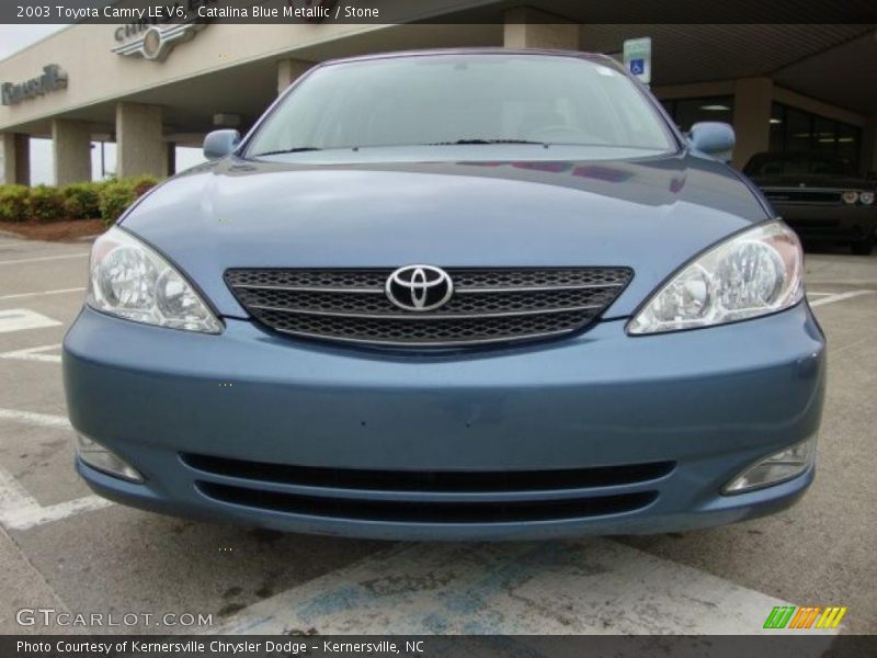 Catalina Blue Metallic / Stone 2003 Toyota Camry LE V6