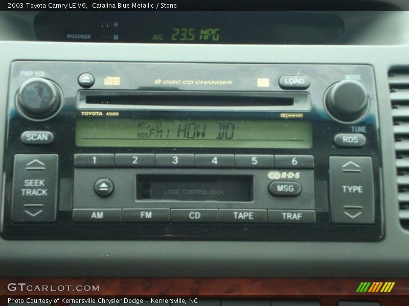 Catalina Blue Metallic / Stone 2003 Toyota Camry LE V6