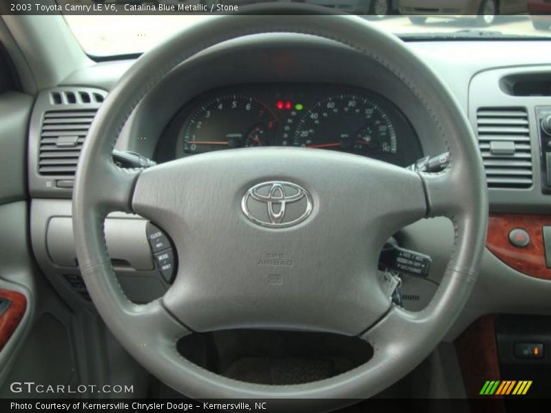 Catalina Blue Metallic / Stone 2003 Toyota Camry LE V6
