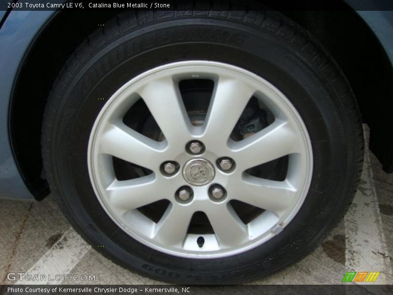 Catalina Blue Metallic / Stone 2003 Toyota Camry LE V6