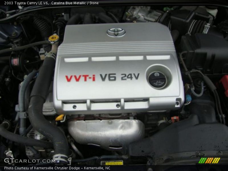 Catalina Blue Metallic / Stone 2003 Toyota Camry LE V6