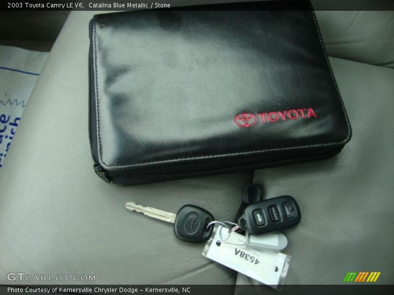 Catalina Blue Metallic / Stone 2003 Toyota Camry LE V6