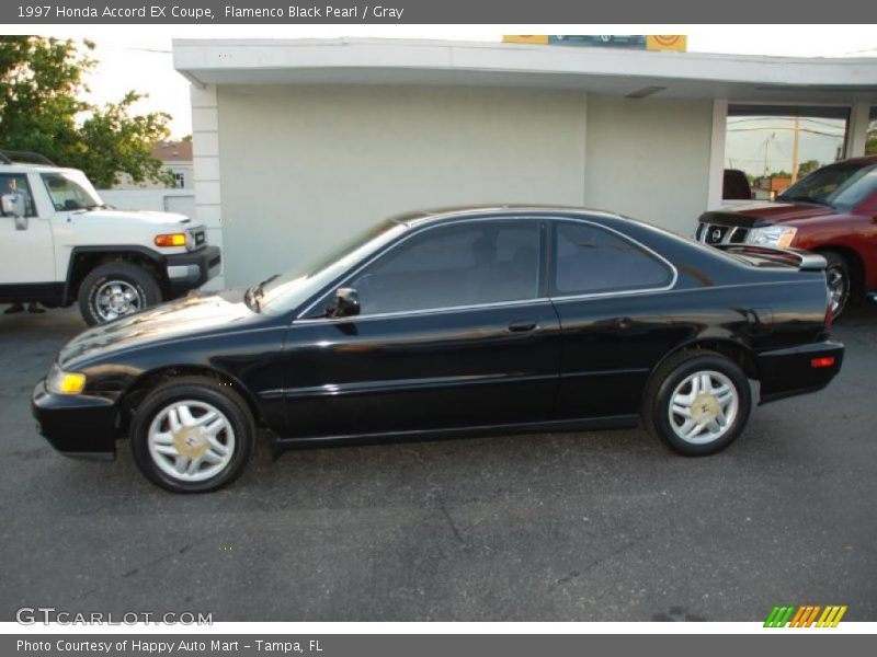 Flamenco Black Pearl / Gray 1997 Honda Accord EX Coupe