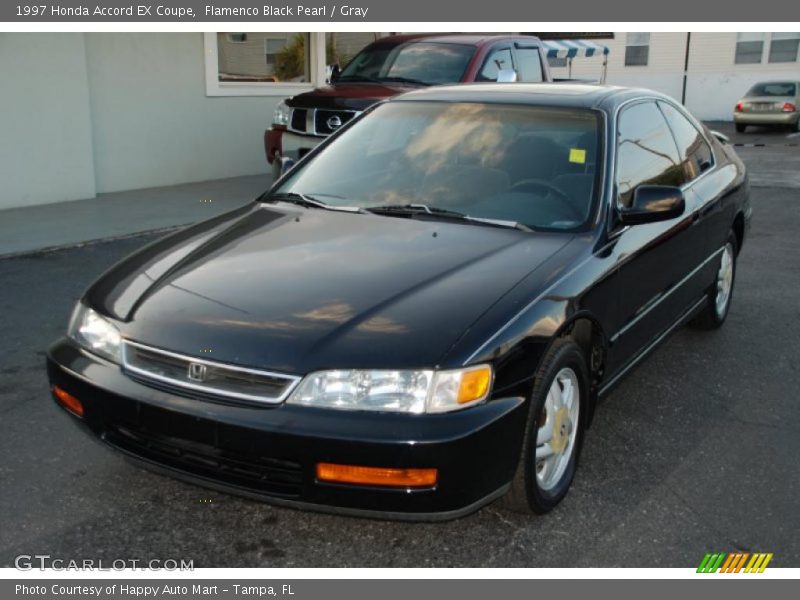 Flamenco Black Pearl / Gray 1997 Honda Accord EX Coupe