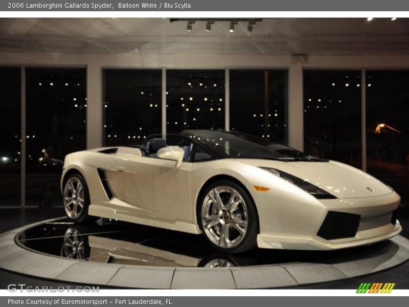 Balloon White / Blu Scylla 2006 Lamborghini Gallardo Spyder