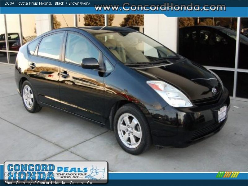 Black / Brown/Ivory 2004 Toyota Prius Hybrid