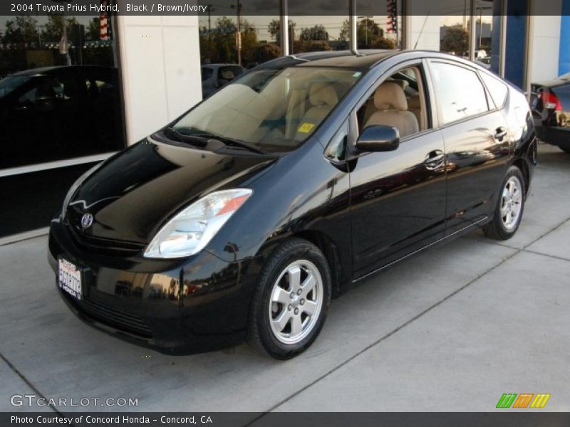 Black / Brown/Ivory 2004 Toyota Prius Hybrid
