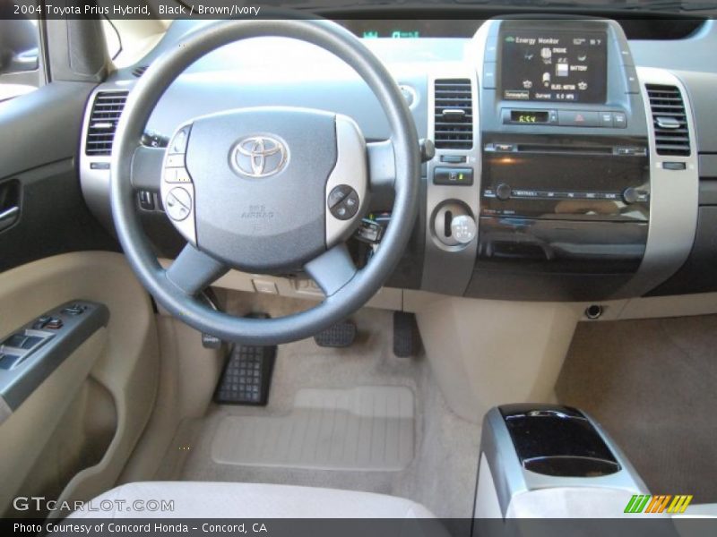 Black / Brown/Ivory 2004 Toyota Prius Hybrid