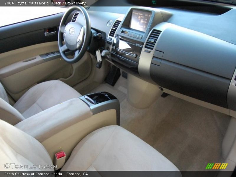 Black / Brown/Ivory 2004 Toyota Prius Hybrid