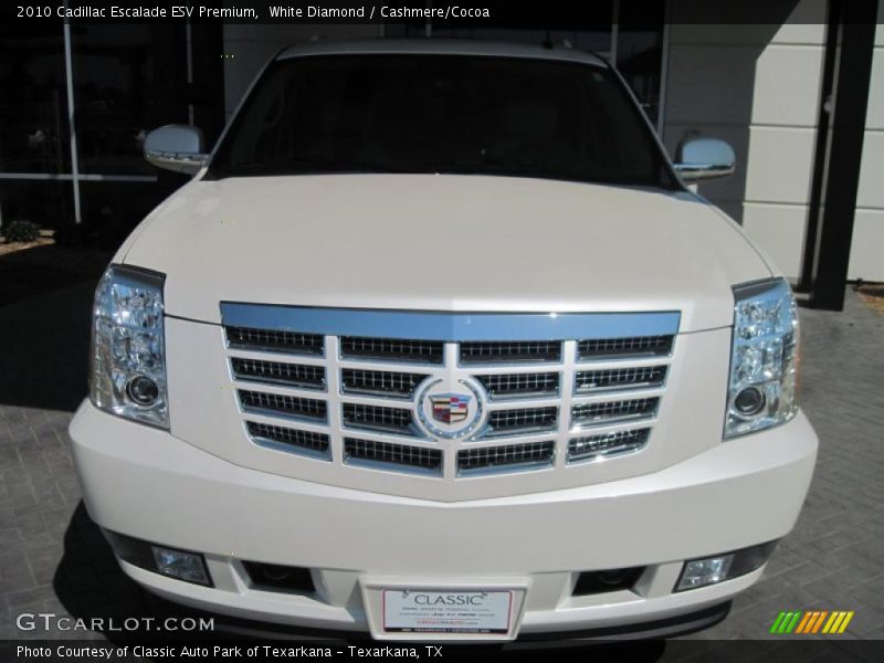 White Diamond / Cashmere/Cocoa 2010 Cadillac Escalade ESV Premium