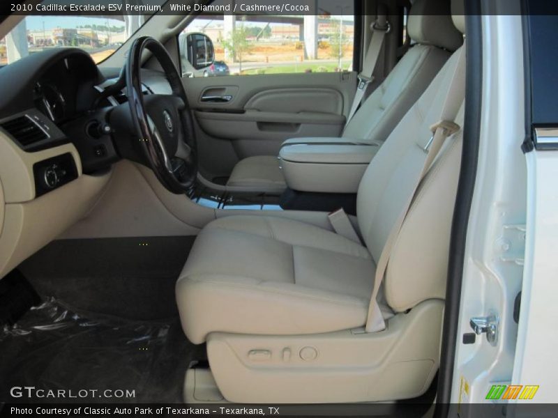 White Diamond / Cashmere/Cocoa 2010 Cadillac Escalade ESV Premium