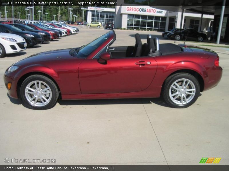 Copper Red Mica / Black 2010 Mazda MX-5 Miata Sport Roadster