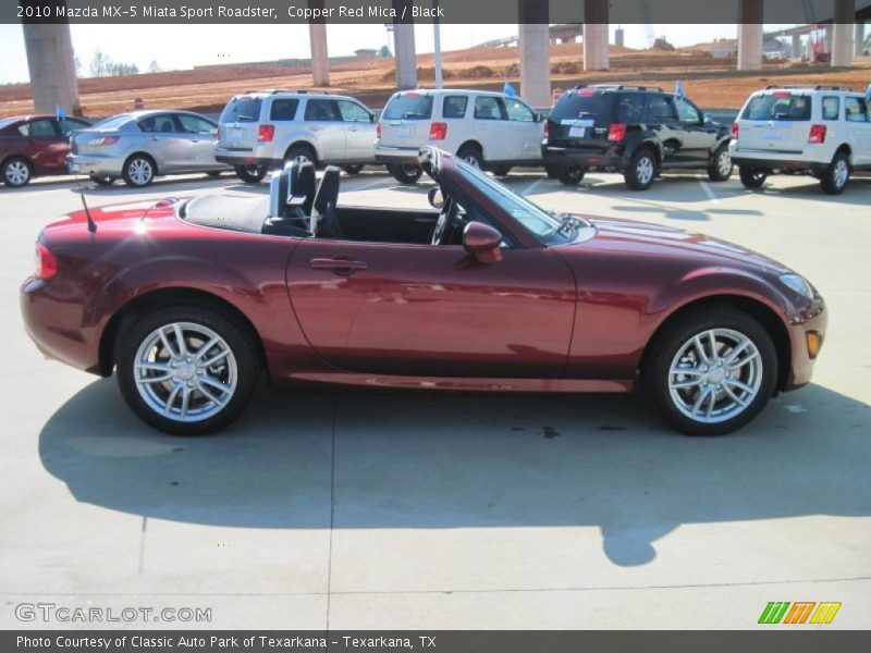 Copper Red Mica / Black 2010 Mazda MX-5 Miata Sport Roadster