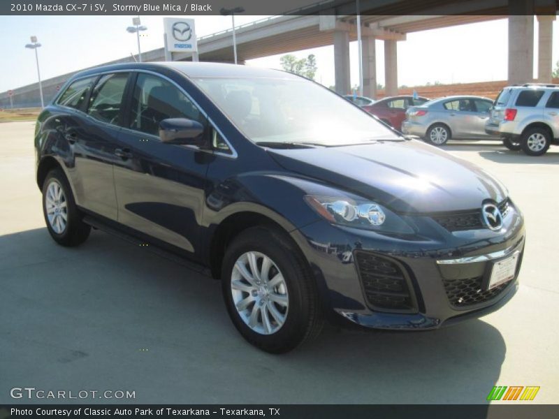 Stormy Blue Mica / Black 2010 Mazda CX-7 i SV