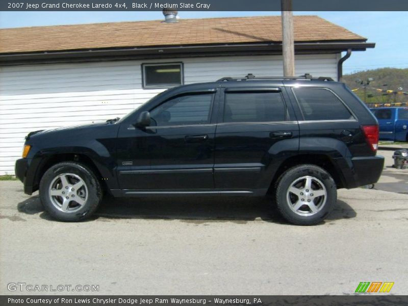 Black / Medium Slate Gray 2007 Jeep Grand Cherokee Laredo 4x4