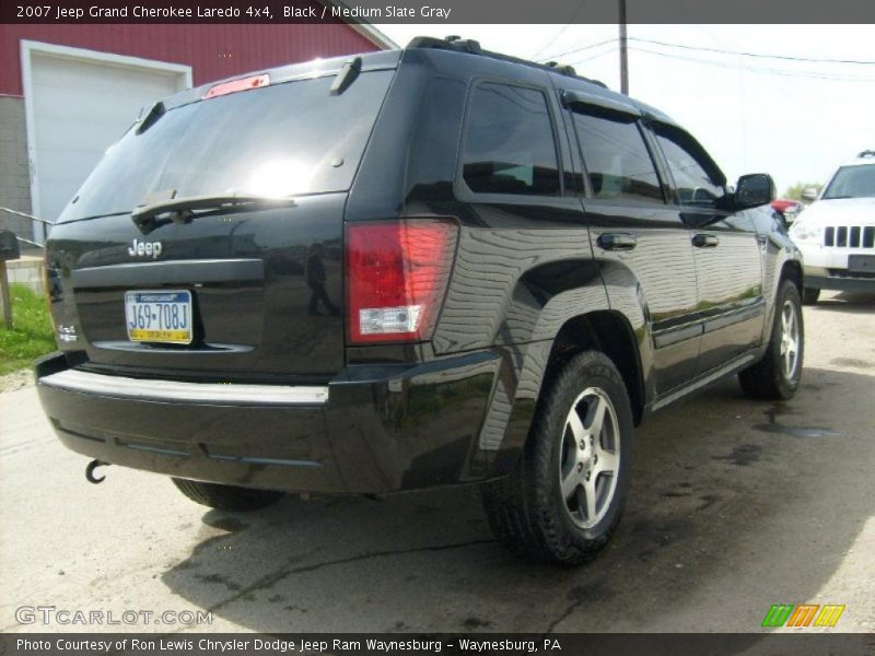 Black / Medium Slate Gray 2007 Jeep Grand Cherokee Laredo 4x4