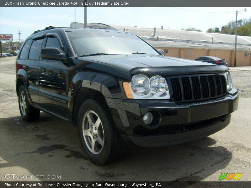 Black / Medium Slate Gray 2007 Jeep Grand Cherokee Laredo 4x4