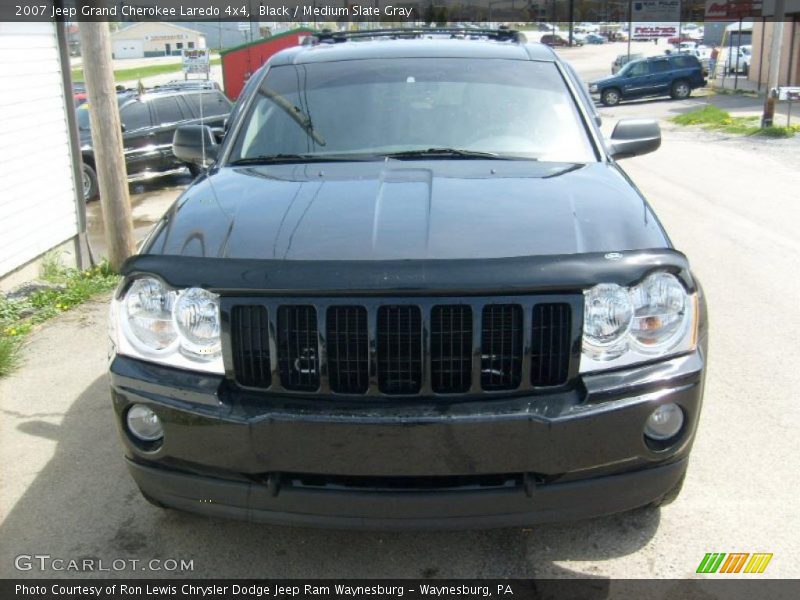 Black / Medium Slate Gray 2007 Jeep Grand Cherokee Laredo 4x4