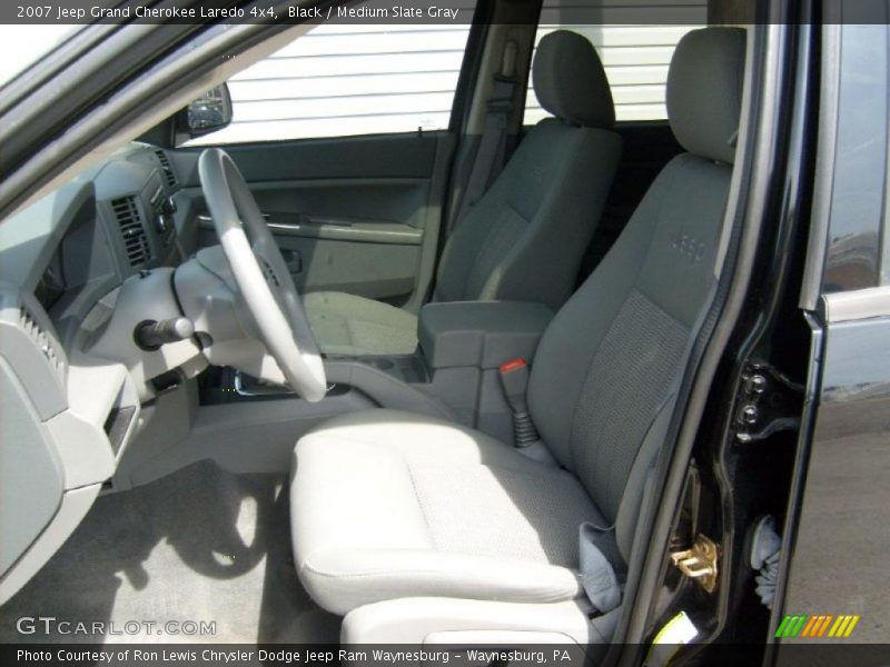 Black / Medium Slate Gray 2007 Jeep Grand Cherokee Laredo 4x4