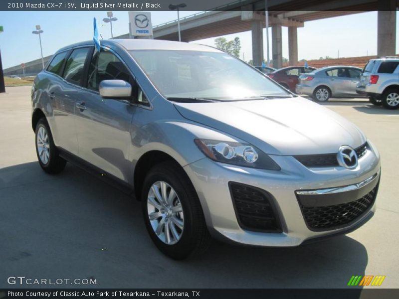 Liquid Silver Metallic / Black 2010 Mazda CX-7 i SV
