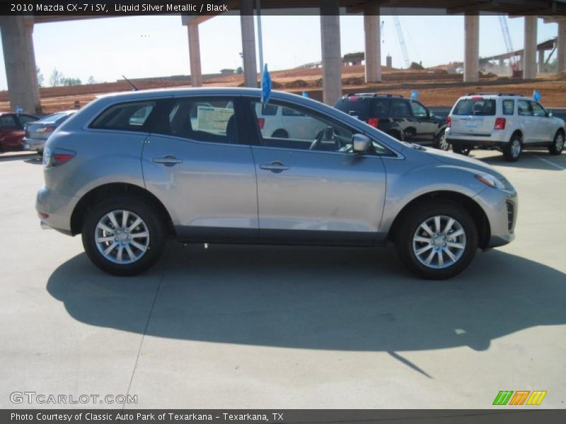 Liquid Silver Metallic / Black 2010 Mazda CX-7 i SV