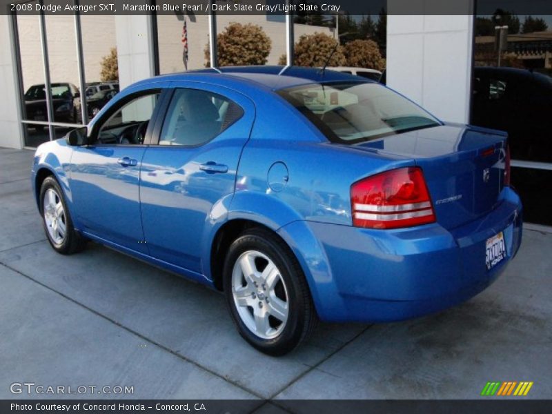 Marathon Blue Pearl / Dark Slate Gray/Light Slate Gray 2008 Dodge Avenger SXT