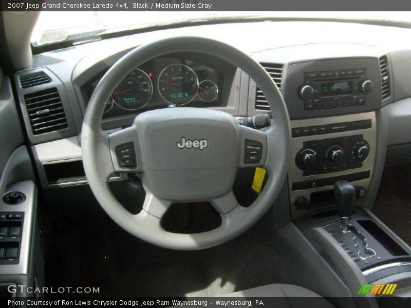 Black / Medium Slate Gray 2007 Jeep Grand Cherokee Laredo 4x4