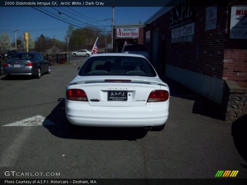 Arctic White / Dark Gray 2000 Oldsmobile Intrigue GX