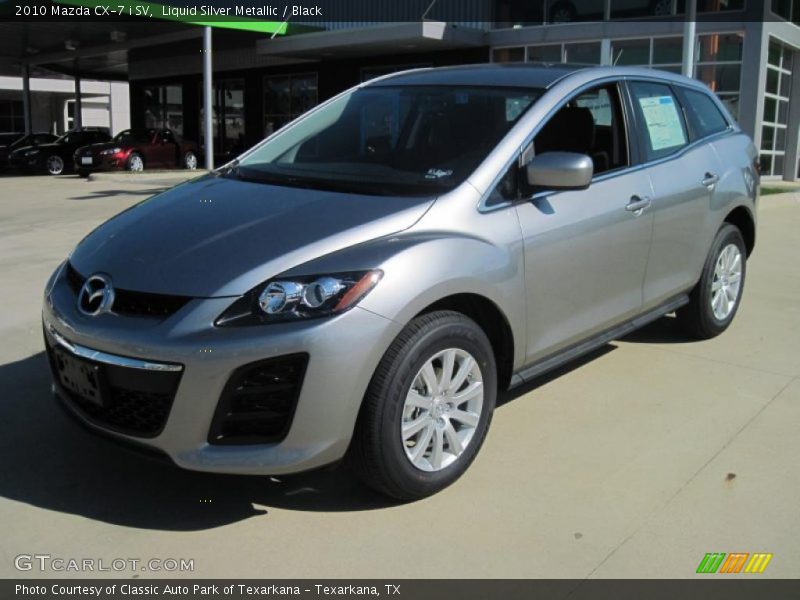 Liquid Silver Metallic / Black 2010 Mazda CX-7 i SV