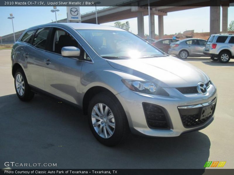 Liquid Silver Metallic / Black 2010 Mazda CX-7 i SV
