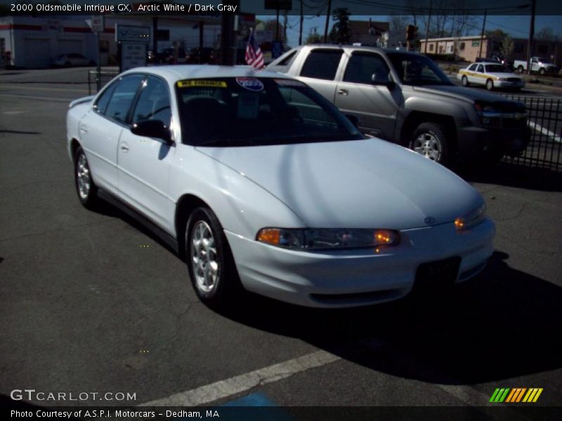 Arctic White / Dark Gray 2000 Oldsmobile Intrigue GX