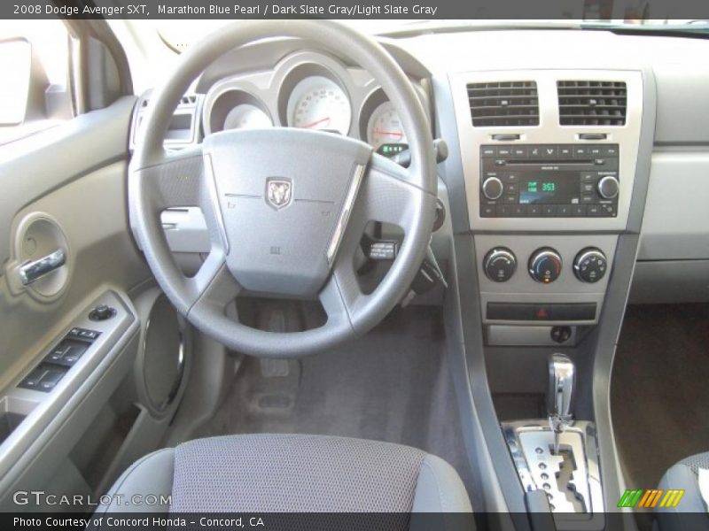 Marathon Blue Pearl / Dark Slate Gray/Light Slate Gray 2008 Dodge Avenger SXT