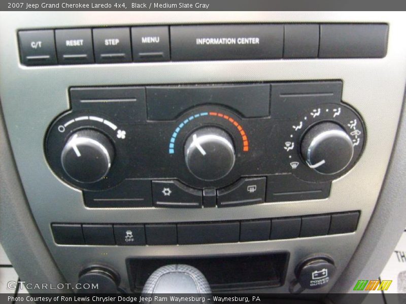 Black / Medium Slate Gray 2007 Jeep Grand Cherokee Laredo 4x4