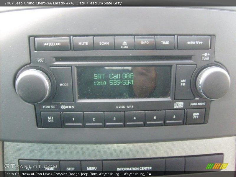 Black / Medium Slate Gray 2007 Jeep Grand Cherokee Laredo 4x4