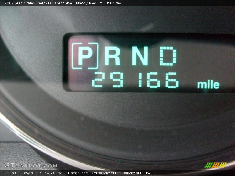Black / Medium Slate Gray 2007 Jeep Grand Cherokee Laredo 4x4