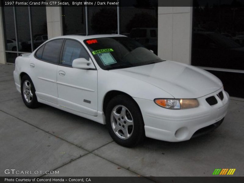 Bright White / Dark Pewter 1997 Pontiac Grand Prix GTP Sedan